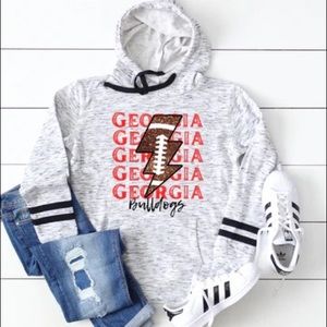 Georgia Bulldogs Football 🏈 J America Scuba Neck Sweatshirt Sizes S-2XL